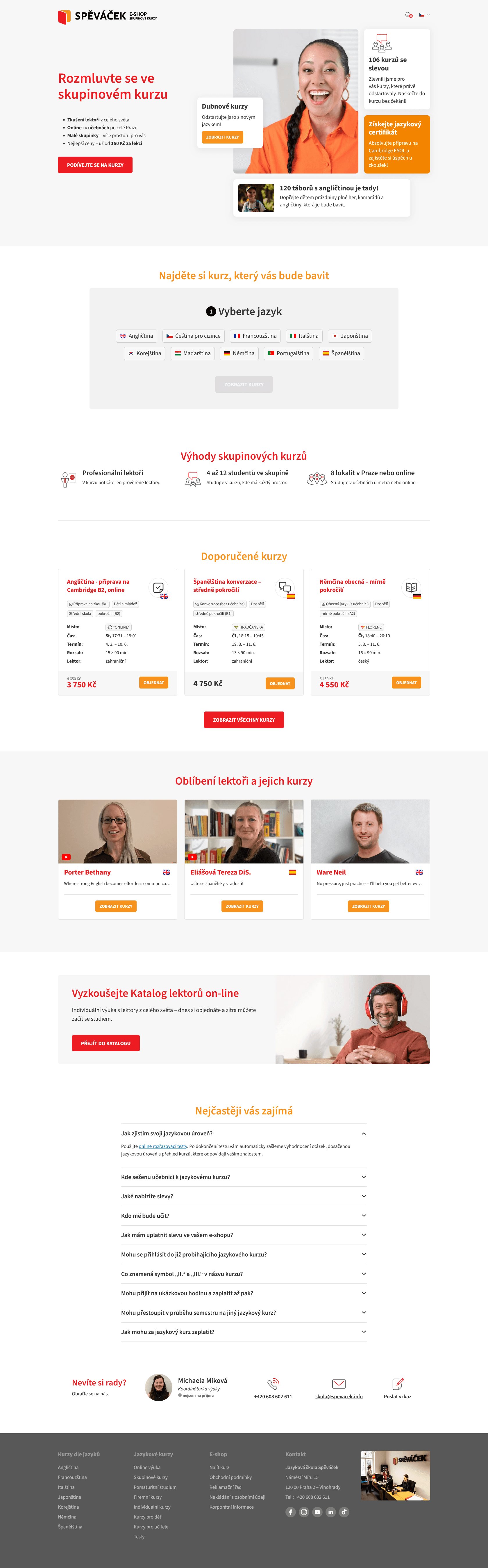 Spěváček E-shop