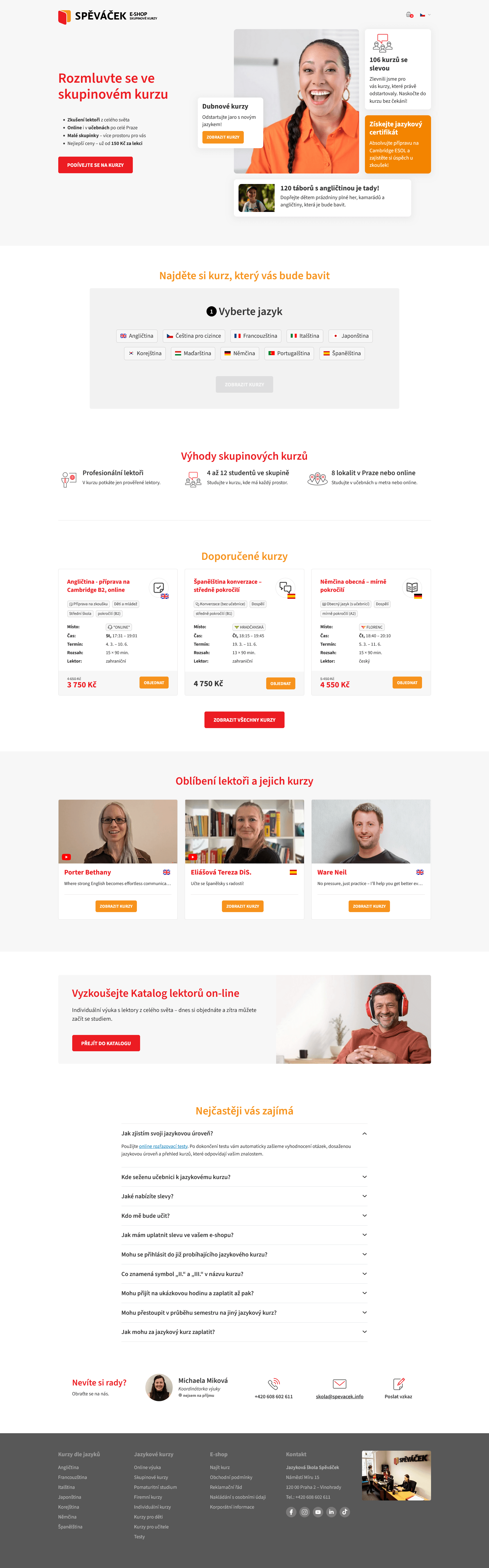 Spěváček E-shop